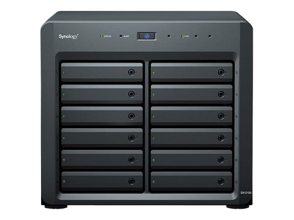 Synology DX1215II - Hårddiskarray - 12 fack (SATA-600) - InfiniBand (extern)