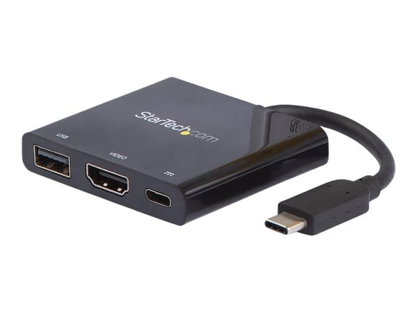 Startech USB-C to HDMI Adapter - 4K 30Hz - Thunderbolt 3 Compatible - with Power Delivery (USB PD) - USB C Adapter Converter (CDP2HDUACP) - Dokking...