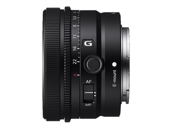 Sony SEL40F25G - Lins - 40 mm - f/2.5 G - Sony E-mount - för Cinema Line; a VLOGCAM; a1; a1 II; a6700; a7 IV; a7 V; a7C; a7C II; a7CR; a7R V; a9 III