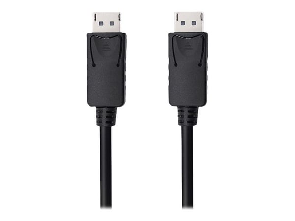 Qoltec - DisplayPort-kabel - DisplayPort (hann) til DisplayPort (hann) - DisplayPort 1.2 - 1 m - 1080p-støtte, 5K 30Hz støtte - svart