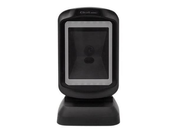 Qoltec - Strekkodeskanner - stasjonær - 2D-bildefremviser - 300 skann/sek - dekodet - USB