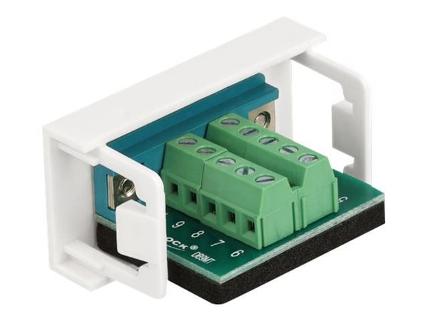Delock - Easy 45 - klick i-modul - 9-stifts D-Sub (hane) - vit, RAL 9003