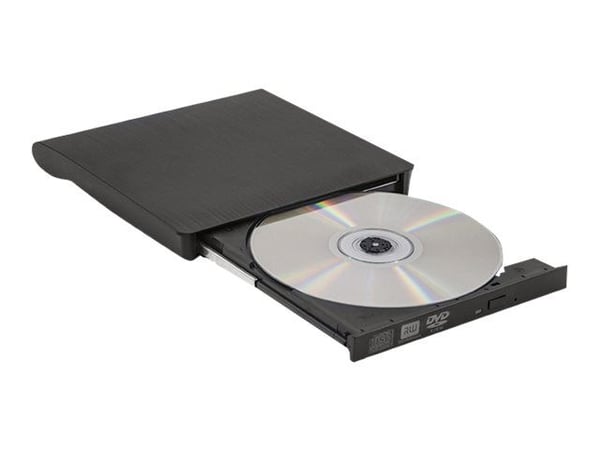 Qoltec - Platestasjon - DVD±RW - 8x - SuperSpeed USB 3.0 - ekstern - svart