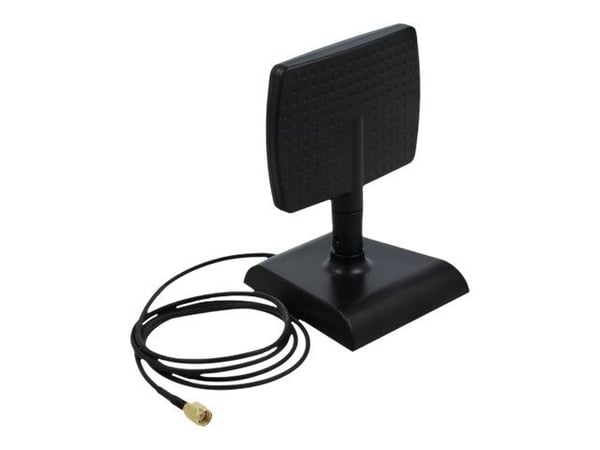 Delock - Antenne - plate - Wi-Fi - 4 dBi (for 2,5 GHz), 6 dBi (for 5,7 GHz) - direksjonal - magnetmonterbar
