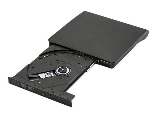 Qoltec - Platestasjon - DVD±RW - 8x - SuperSpeed USB 3.0 - ekstern - svart