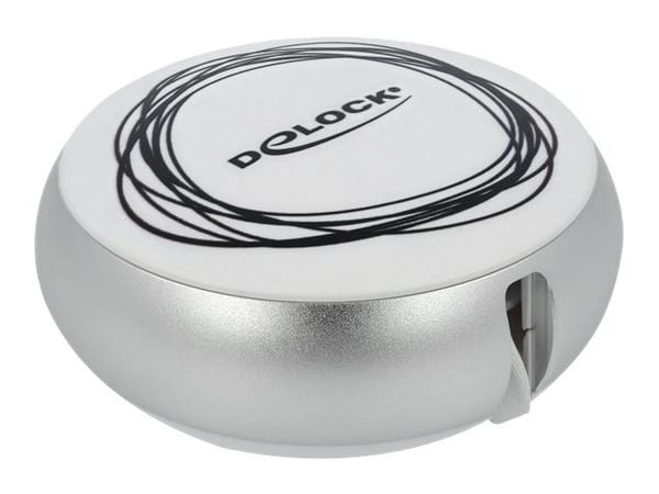 DeLOCK 85821, 0,92 m, USB A, USB C/Micro-USB B, USB 2.0, Hopea, Valkoinen
