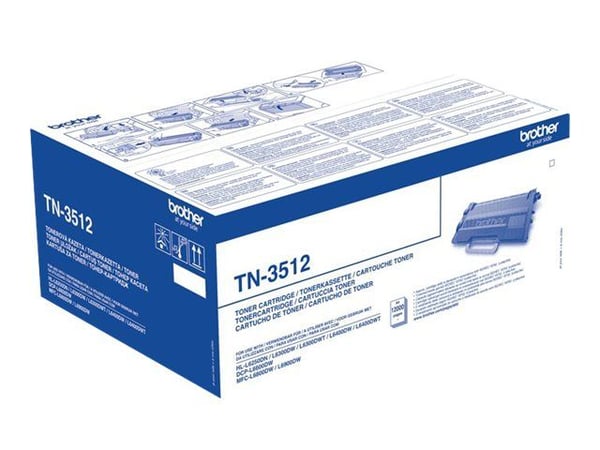 Brother TN3512 - Svart - original - tonerkassett - för Brother DCP-L6600, HL-L6250, L6300, L6400, L6450, MFC-L6800, L6900, L6950, L6970