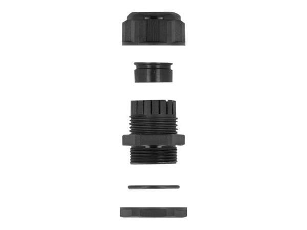 DeLOCK 60393, Musta, Muovi, 2 kpl, 1,15 cm, IP68, -40 - 100 °C