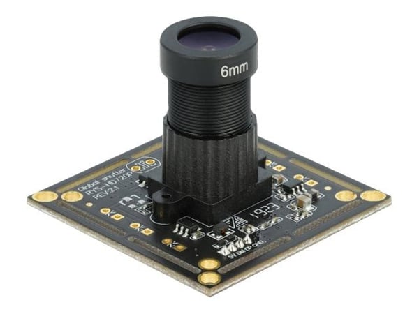 Delock USB 2.0 Camera Module with Global Shutter black / white 0.92 mega pixel 32° fix focus - USB 2.0 camera module 0.92Mp