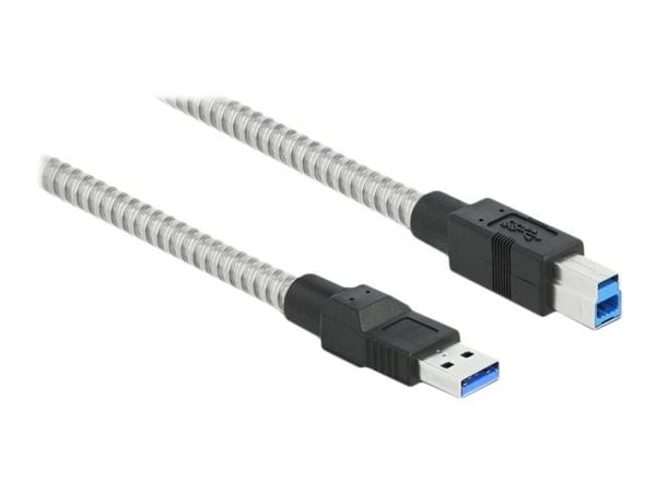Delock - USB-kabel - USB-type A (hann) til USB Type B (hann) - USB 3.2 Gen 1 - 2 m - sølv