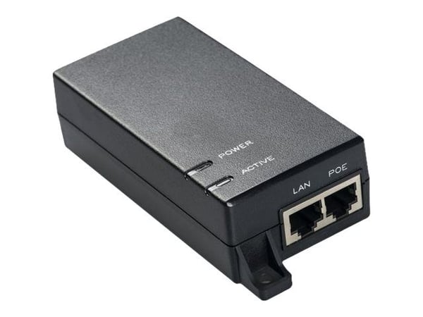 MicroConnect - Strøminjektor - AC 100-240 V - 15.4 watt - utgangskontakter: 1 - svart MicroConnect - Strøminjektor - AC 100-240 V - 15.4 watt - utgangskontakter: 1 - svart