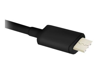 Qoltec - Strømadapter - 17 watt - 3.4 A - 2 utgangskontakter (USB, USB-C) - svart