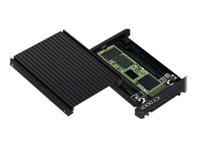 Icy Dock MB705M2P-B, SSD-skap, M.2, M.2, 32 Gbit/sek., Sort