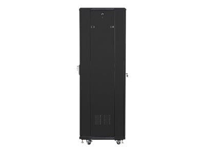 Lanberg - Rack skap - står på gulv - svart, RAL 9004 - 37U - 19"