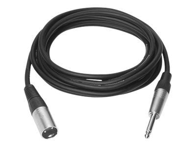 VivoLink - Lydkabel - XLR3 hann til stereojakk hann - 5 m - svart