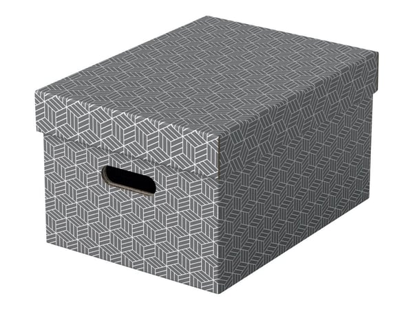 Esselte Home - Förvaringsbox - medium - grå (paket om 3)