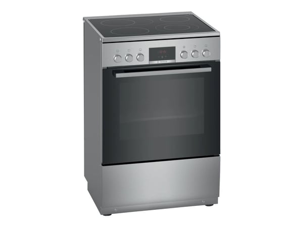 Bosch Serie | 4 HKR39A250U - Komfyr - frittstående - bredde: 60 cm - dybde: 60 cm - høyde: 90 cm - med selvrens - rustfritt stål