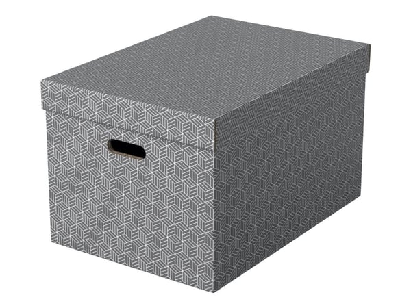 Esselte Home - Opbevaringsboks - large - grå (pakke med 3)