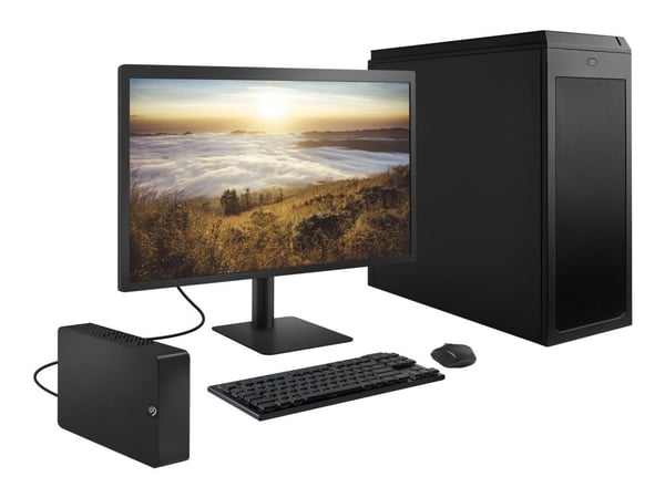Seagate Expansion STKP10000400 - Harddisk - 10 TB - ekstern (stasjonær) - USB 3.0 - svart - med Seagate Rescue Data Recovery