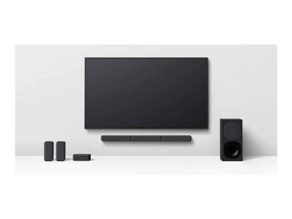 Sony HT-S40R - Lydplankesystem - for hjemmeteater - 5,1 kanaler - trådløs - Bluetooth - 600 watt (Total)