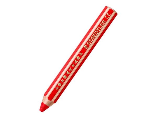 STAEDTLER buddy 3 in 1 - Vannfargeblyant - voks - for glass, kartong - assorterte farger (en pakke 12)