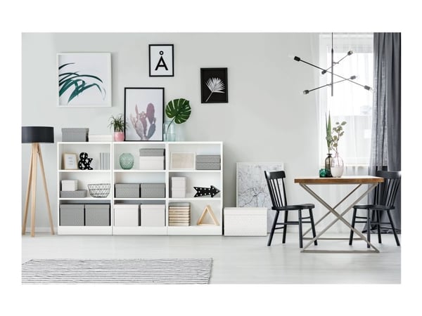 Esselte Home - Förvaringsbox - medium - grå (paket om 3)