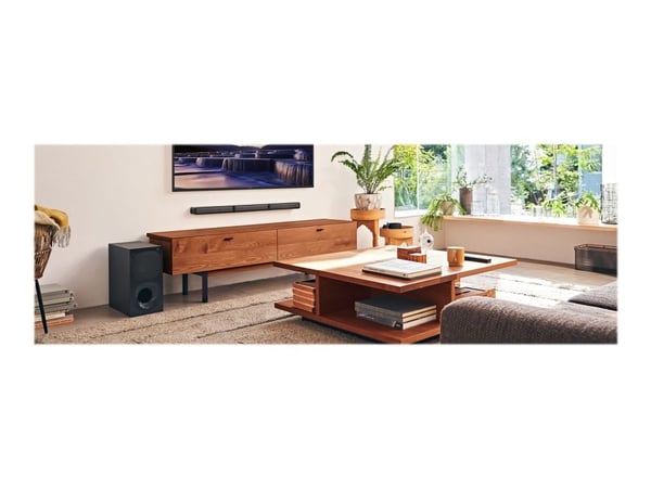 Sony HT-S40R - Lydplankesystem - for hjemmeteater - 5,1 kanaler - trådløs - Bluetooth - 600 watt (Total)