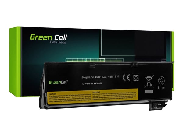 Green Cell - Batteri til bærbar PC (tilsvarer: Lenovo 0C52861) - litiumion - 6-cellers - 4400 mAh - svart - for ThinkPad L450; L460; L470; P50s; T4...