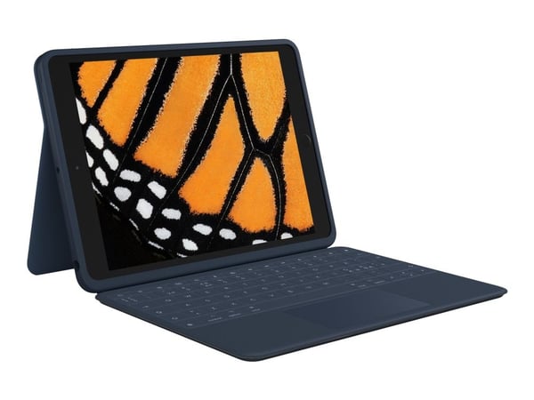 Logitech Rugged Combo 3 Touch, QWERTY, Pohjoismainen, Tasohiiri, 1,8 cm, 1,2 mm, Apple
