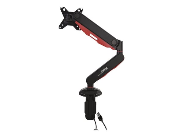 Iiyama DSG3001C-R1 - Monteringssett - justerbar arm - for LCD-skjerm - svart, dynamisk rød - skjermstørrelse: 17"-30" - skrivebordsmonterbar