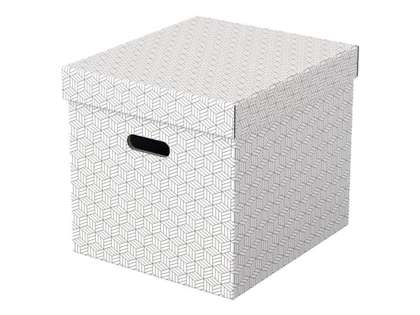 Esselte Cube - Gaveeske - 36.5 cm x 32 cm x 31.5 cm - hvit - pakke av 3