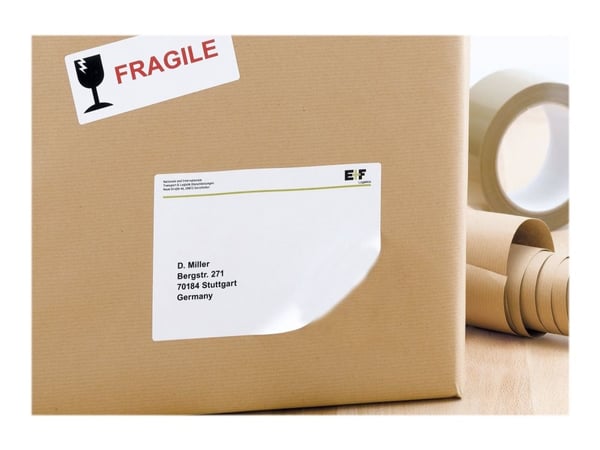 HERMA Special - Papir - matt - flyttbart selv-adhesiv - hvit - 99.1 x 139 mm 400 etikett(er) (100 ark x 4 adresselapper
