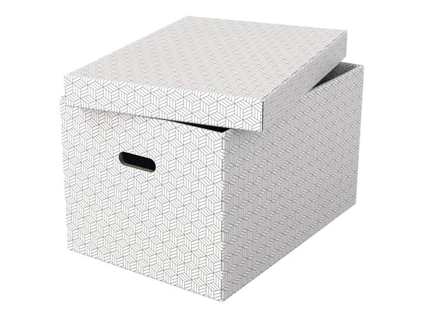 Esselte - Gaveeske - stor - 51 cm x 35.5 cm x 30.5 cm - hvit - pakke av 3