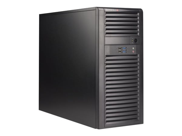Supermicro SC732 D4-668B - Mid tower - utökad ATX 668 Watt - svart - USB/ljud