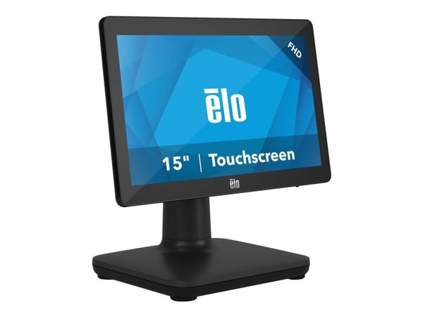 EloPOS System - Med I/O Hub Stand - alt-i-ett 1 x Celeron J4105 / inntil 2.5 GHz - RAM 4 GB - SSD 128 GB - UHD Graphics 600 - Gigabit Ethernet - Wi...