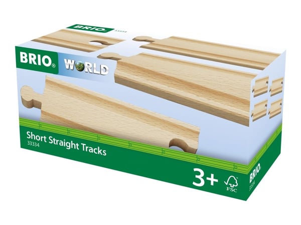 BRIO 33334 Suorat kiskot, lyhyet