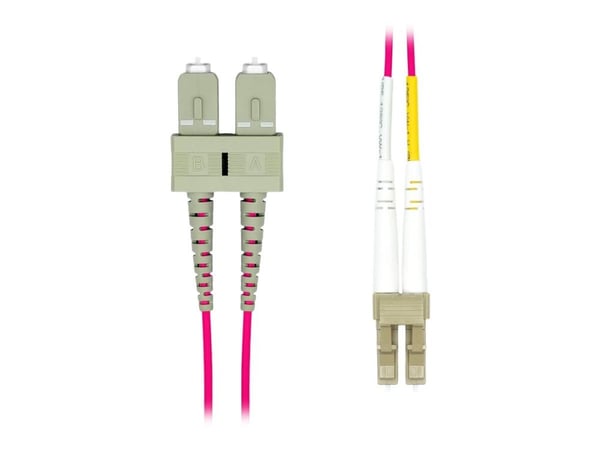 ProXtend - Koblingskabel - LC/UPC-multimodus (hann) til SC/UPC-multimodus (hann) - 5 m - 2 mm - fiberoptisk - dupleks - 125 mikroner - OM4 - haloge...