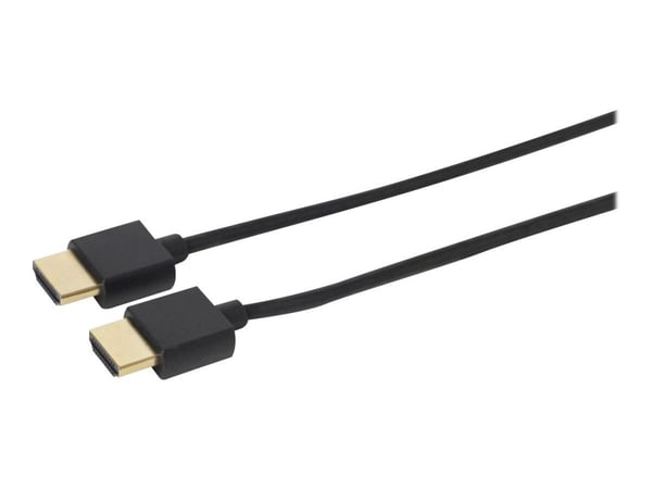 MicroConnect - Høyhastighet - HDMI-kabel med Ethernet - HDMI hann til HDMI hann - 50 cm - Svart - Dolby TrueHD-støtte, støtter 4K 60 Hz (4096 x 216...