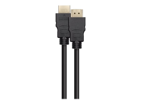 DELTACO - Ultra High Speed - HDMI-kabel - HDMI hane till HDMI hane - 50 cm - skärmad - svart - 4K120Hz stöd, 8K60Hz stöd