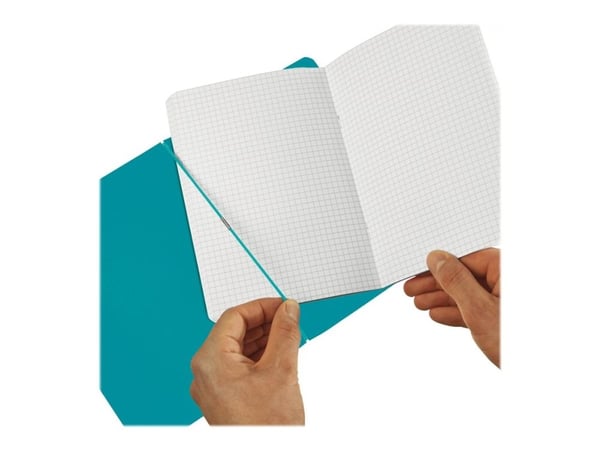 Herlitz my.book flex - Notisbok - A4 - 80 ark / 160 sider - hvitt papir - linjert, rutet - caribbean turquoise cover - polypropylen (PP)