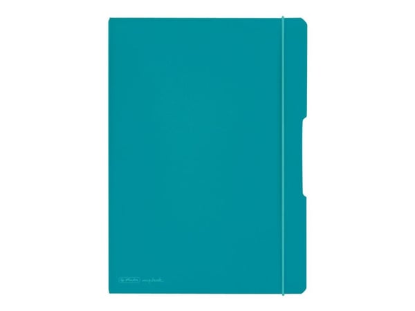 Herlitz my.book flex - Notisbok - A4 - 80 ark / 160 sider - hvitt papir - linjert, rutet - caribbean turquoise cover - polypropylen (PP)