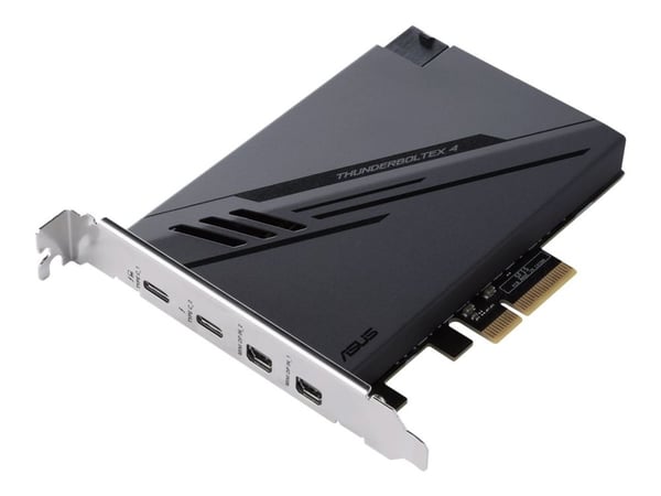 ASUS ThunderboltEX 4 - Thunderbolt-adapter - PCIe 3.0 x4 - Thunderbolt 4 x 2 - svart
