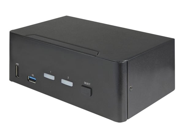 StarTech.com 2-ports HDMI KVM-switch för dubbla skärmar - 4K 60 Hz Ultra HD HDR - Desktop 4K HDMI 2.0 KVM-switch med 2 portar USB 3.0-hubb (5 Gbit/...