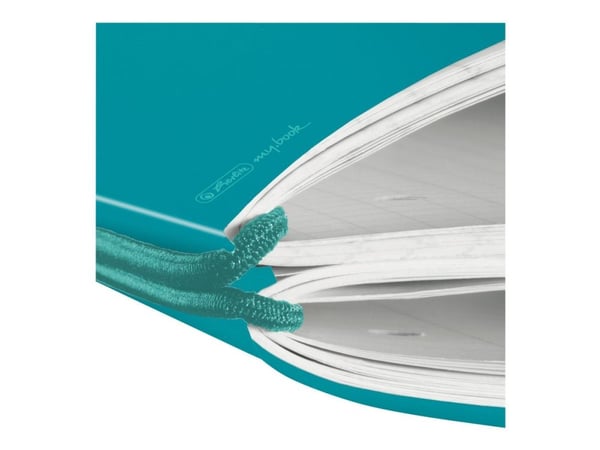 Herlitz my.book flex - Notisbok - A4 - 80 ark / 160 sider - hvitt papir - linjert, rutet - caribbean turquoise cover - polypropylen (PP)