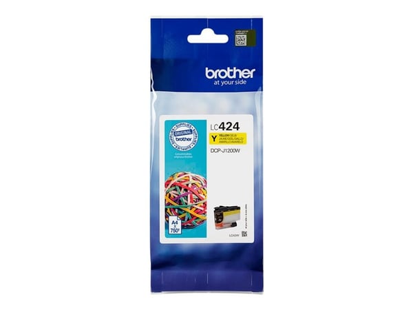 Brother LC424Y - Gul - original - blekkpatron - for Brother DCP-J1200W