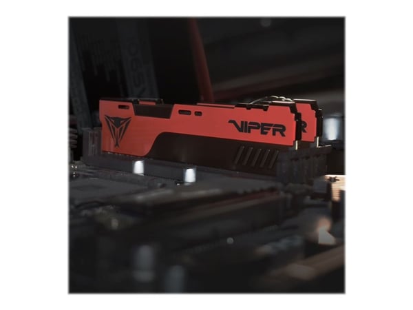 Viper Elite II - DDR4 - modul - 32 GB - DIMM 288-pin - 3200 MT/s / PC4-25600 - CL18 - 1.35 V - ikke-bufret - ikke-ECC - svart, rød