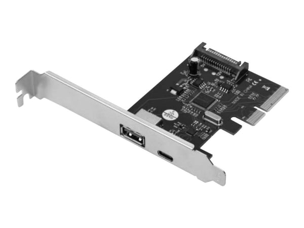 DIGITUS DS-30225 - USB-adapter - PCIe 2.0 x4 lavprofile - USB-C 3.1 x 1 + USB 3.1 Gen 2 x 1