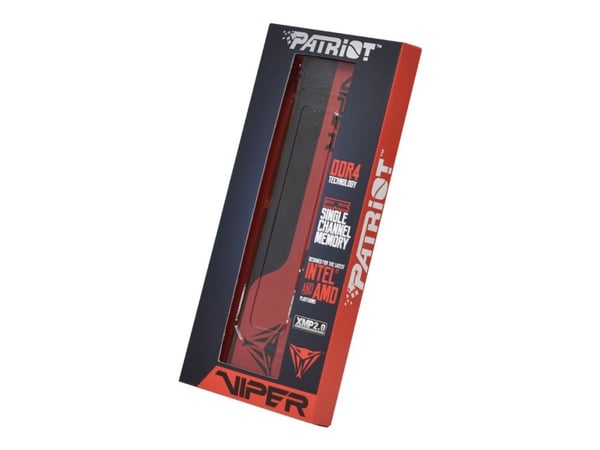 Viper Elite II - DDR4 - modul - 32 GB - DIMM 288-pin - 3200 MT/s / PC4-25600 - CL18 - 1.35 V - ikke-bufret - ikke-ECC - svart, rød
