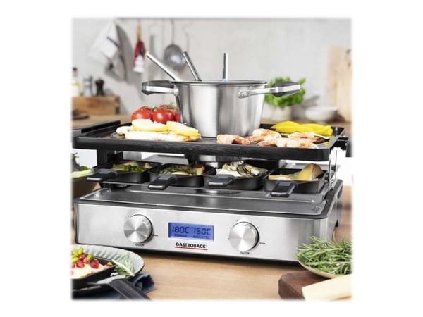 Gastroback 42562 Design Raclette Fondue Advanced Plus ruostumatonta terästä Gastroback 42562 Design Raclette Fondue Advanced Plus ruostumatonta terästä