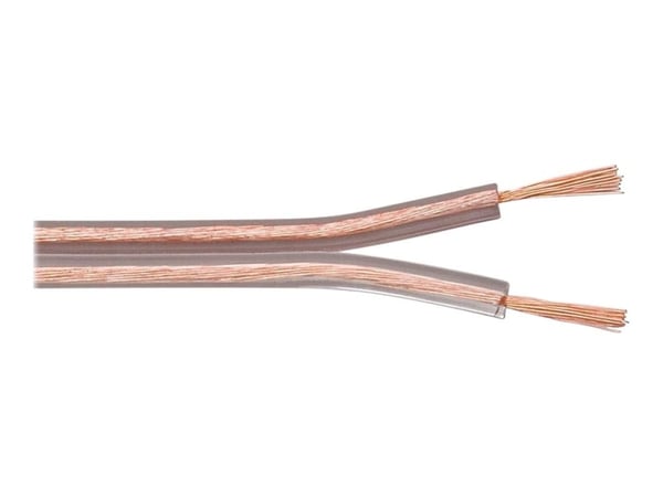 MicroConnect - Bulkhögtalarkabel - 1.5 mm² - 100 m - transparent